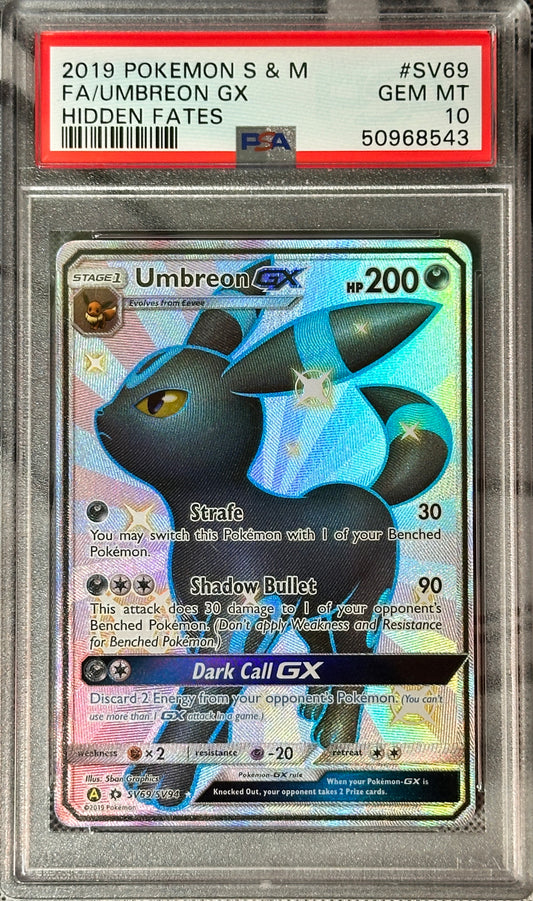 HIDDEN FATES UMBREON GX #SV69