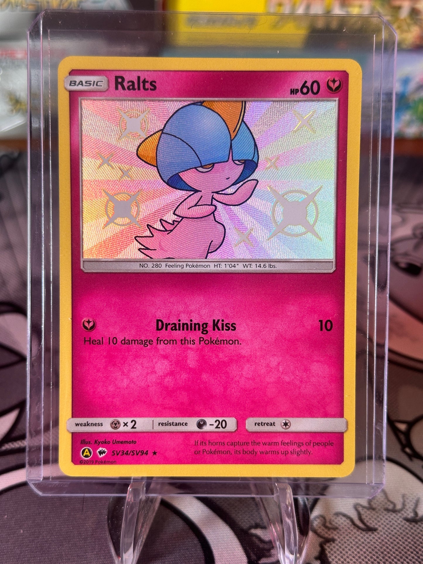 Hidden Fates Ralts SV34