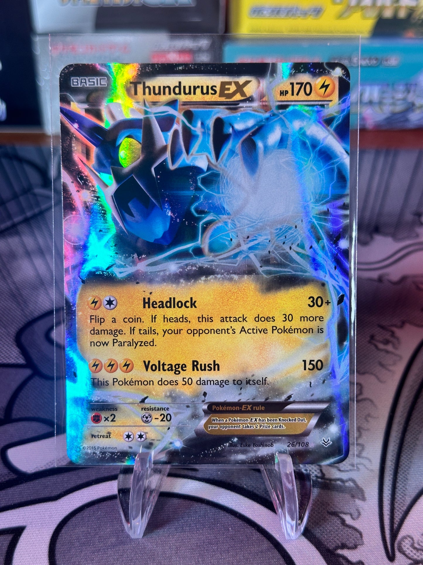 Roaring Skies Thundurus EX #26