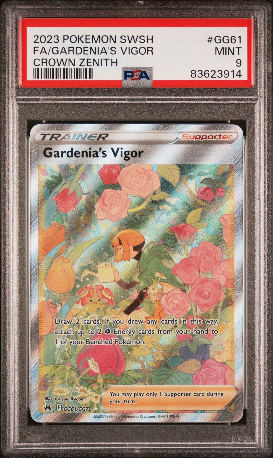 CROWN ZENITH GARDENIA'S VIGOR GG61 PSA 9