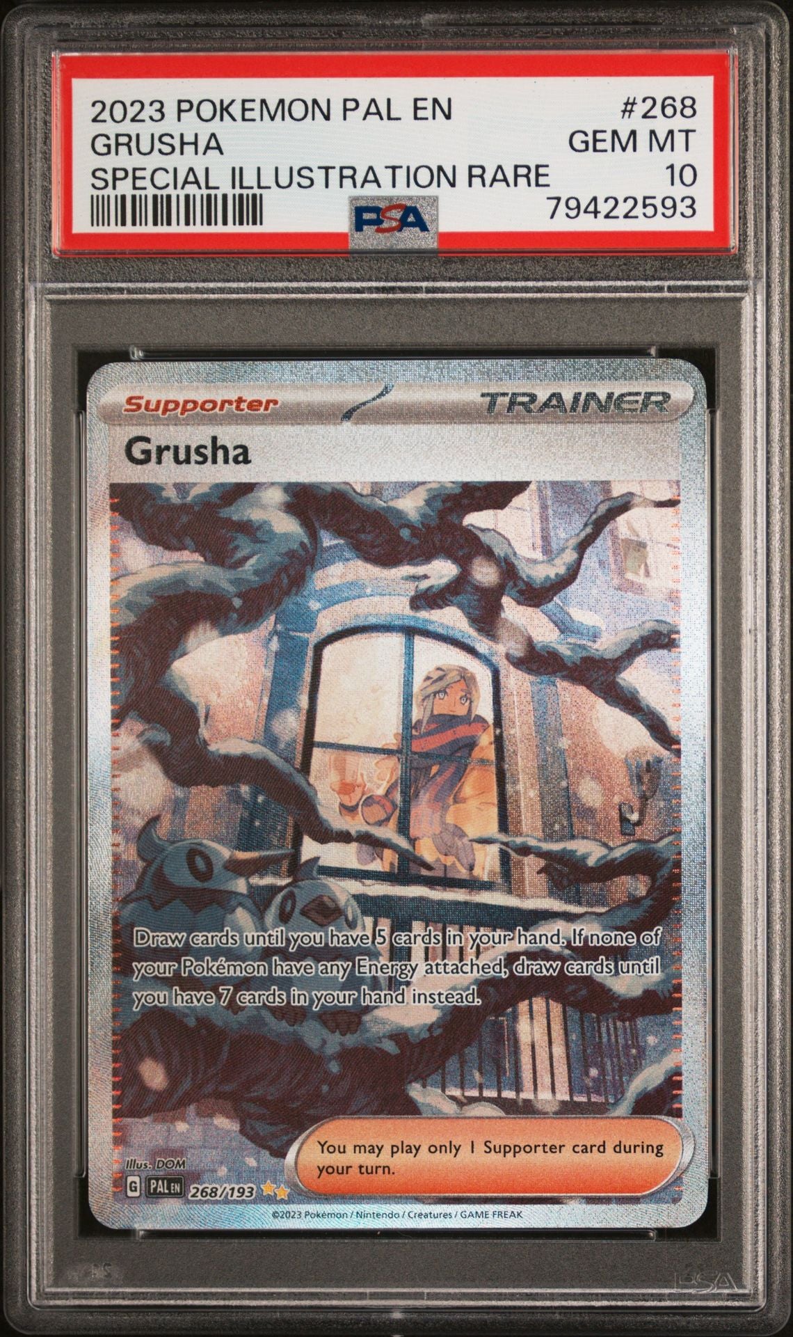 PALDEA EVOLVED GRUSH SPECIAL ILLUSTRATION RARE #268 PSA 10